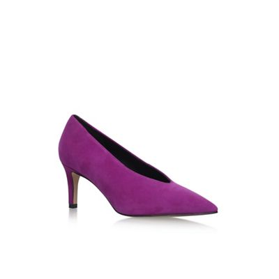 Pink 'Autobann' high heel court shoes